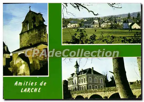 Cartes postales moderne Larche La Feuillade L'Eglise La Mairie