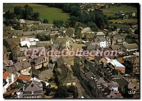 Moderne Karte Correze En Avion Au Dessus D'Objat Vue Partielie