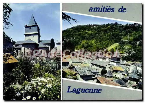 Cartes postales moderne Laguenne L'Eglise Vue Partielle