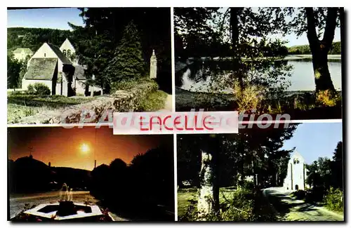 Cartes postales moderne Lacelle L'Eglise Et La Mairie L'Etang Des Goursolles