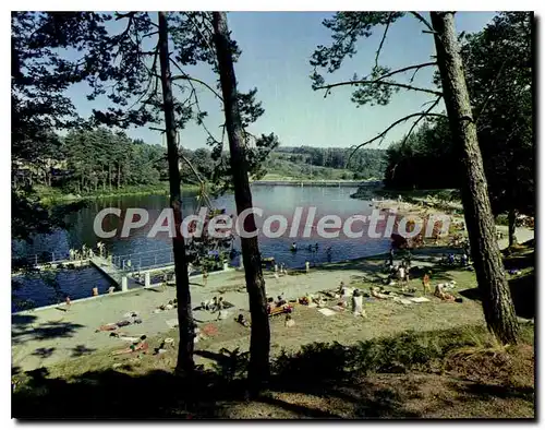 Cartes postales moderne Soursac Le Plan D'Eau La Plage