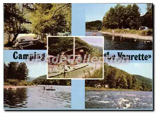 Moderne Karte pr�s D'Argentat Camping Le Vaurette