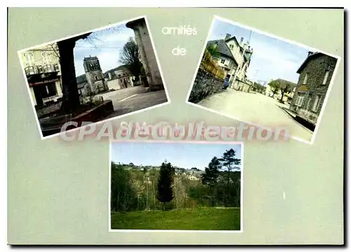 Cartes postales moderne Saint Martin La Meanne L'Eglise La Grande Rue Vue Generale