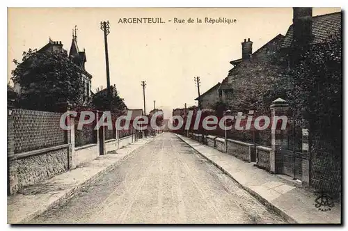 Cartes postales Argenteuil Rue De La Republique