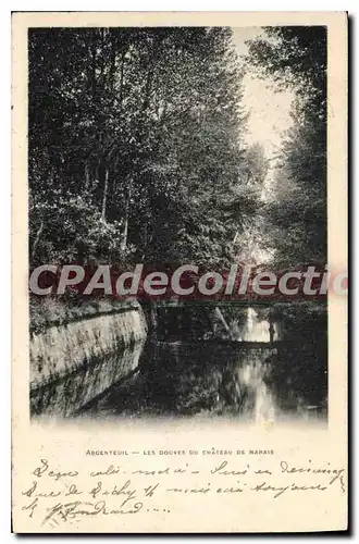 Cartes postales Argenteuil Les Douves Du Chateau De Marais
