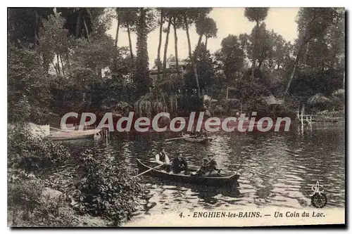 Cartes postales Enghien Les Bains Un Coin Du Lac