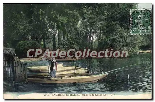 Ansichtskarte AK Enghien Les Bains Un Coin Du Grand Lac