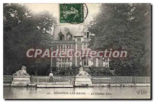 Ansichtskarte AK Enghien Les Bains Le Chateau Leon