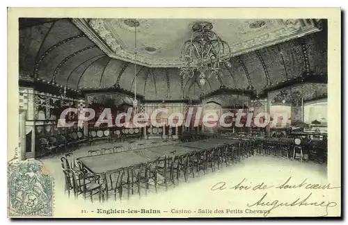 Cartes postales Enghien Les Bains casino Saile Des Petits Chevaux