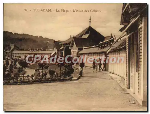 Cartes postales L'Isle Adam La Plage L'Allee Des Cabines