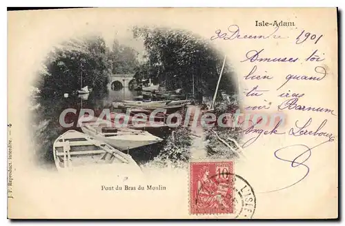Cartes postales L'Isle Adam Pont Du Bras Du Moulin