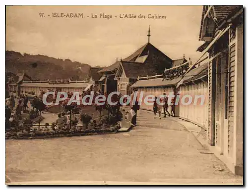 Cartes postales Ilse Adam La Plage L'Allee Des Cabines