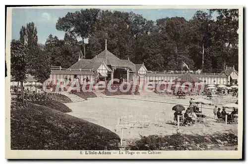 Cartes postales Ilse Adam La Plage Et Ses Cabines