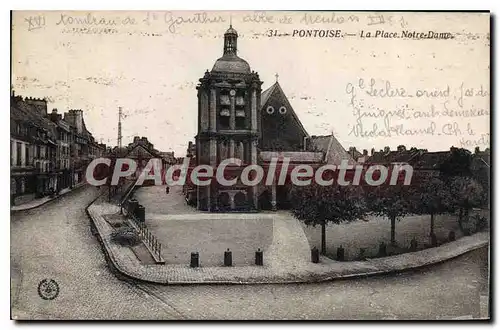 Cartes postales Pontoise La Place Notre Dame