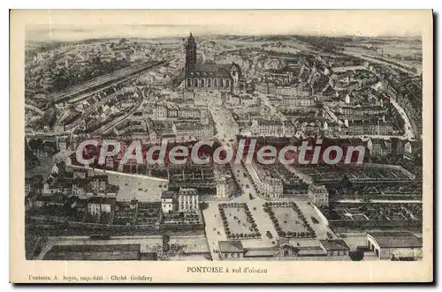 Cartes postales Pontoise A Vol D'Oiseau