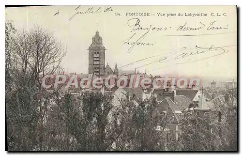 Cartes postales Pontoise Vue Prise Du labyrinthe