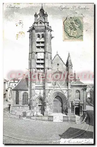 Ansichtskarte AK Pontoise Eglise St Maclou