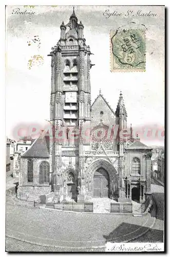 Cartes postales Pontoise Eglise St Maclou