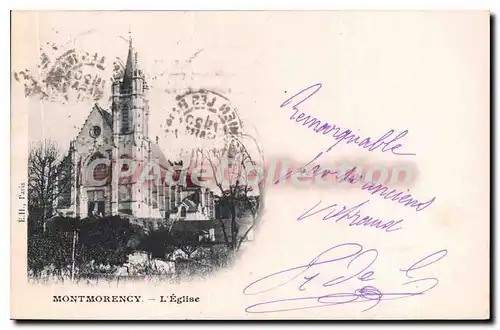 Cartes postales Montmorency L'Eglise