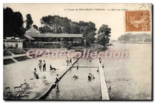 Cartes postales Beaumont Persan Le Bain Du Matin La Plage