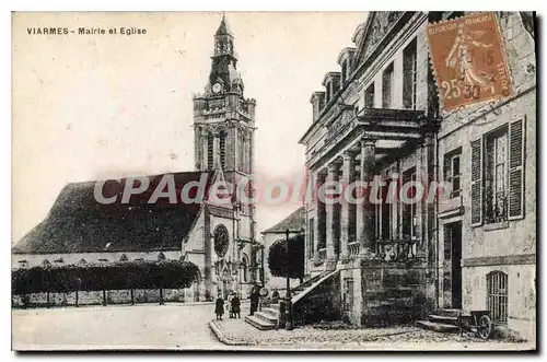 Cartes postales Viarmes Mairie Et Eglise