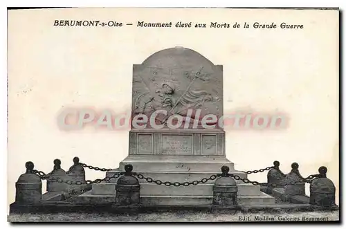 Cartes postales Beaumont Sur Oise Monument Eleve Aux Morts De La Grande Guerre