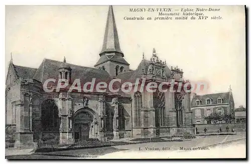 Cartes postales Magny En Vexin Eglise Notre Dame Monument Historique