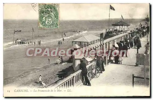 Cartes postales Cabourg La Promenade De La Mer