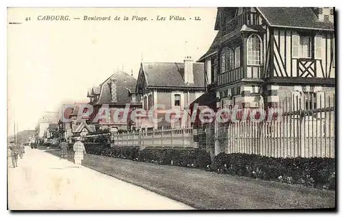 Ansichtskarte AK Cabourg Boulevard De La Plage Les Villas