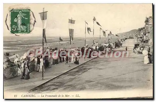 Cartes postales Cabourg La Promenade De La Mer