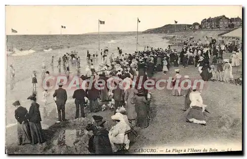 Ansichtskarte AK Cabourg La Plage A I'Heure Du Bain