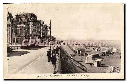 Cartes postales Cabourg La Digue Et La Plage