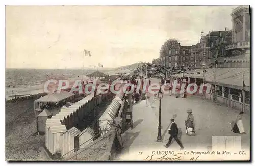 Cartes postales Cabourg La Promenade De La Mer