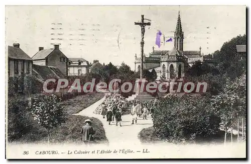 Cartes postales Cabourg Le Calvaire Et I'Abside De I'Eglise