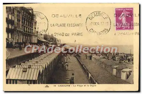 Cartes postales Cabourg La Plage Et La Digue