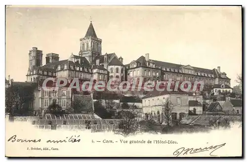 Ansichtskarte AK Caen Vue Generale De I'Hotel Dieu