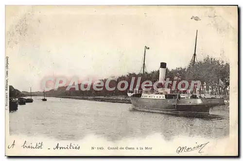 Cartes postales canal de Caen � La Mer