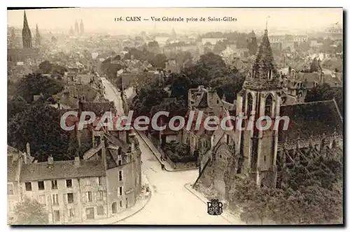 Cartes postales Caen Vue Generale Prise De Saint Gilles