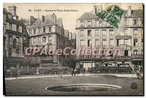 Ansichtskarte AK Caen Square Et Place Saint Pierre