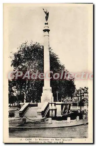 Cartes postales Caen Le Monument Aux Morts