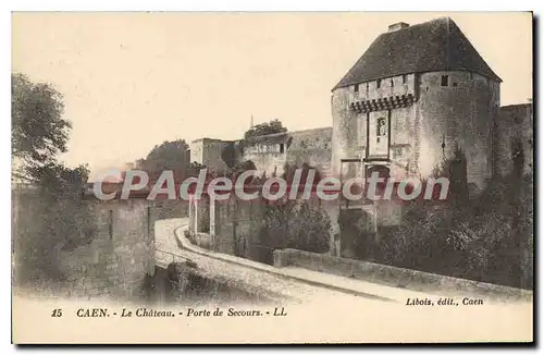 Cartes postales Caen Le Chateau Porte De Secours