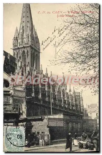 Cartes postales Caen L'Eglise St Pierre