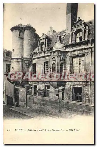 Cartes postales Caen Ancien Hotel Des Monnaies