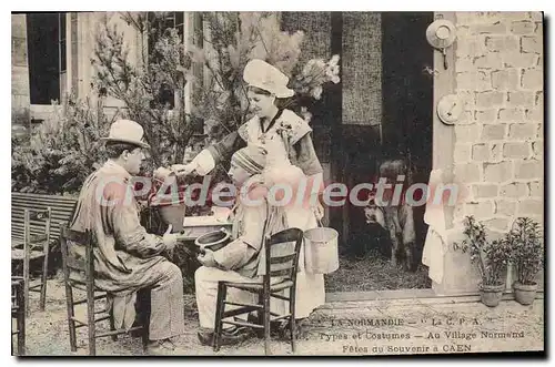 Ansichtskarte AK La Normandie Types Et Costumes Au Village Normand Caen