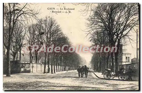 Ansichtskarte AK Caen Le Boulevard Bertrand