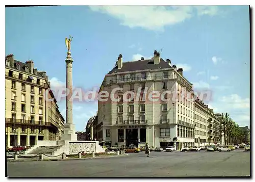 Moderne Karte Caen Place Foch Et Monument Aux Morts