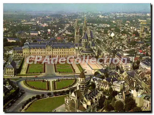 Cartes postales moderne Caen L'Abbaye Aux Hommes Et I'Hotel De Ville