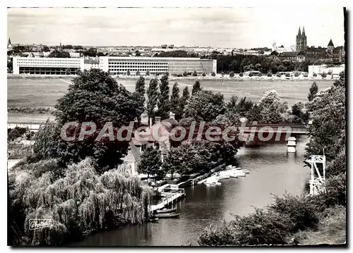 Cartes postales moderne Caen Vue Panoramique Sur Les Rives De I'Orne lyc�e Malherbe