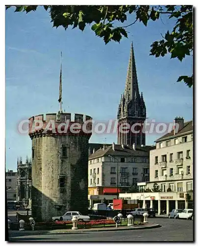Moderne Karte Caen La Tour Guillaume Le Roy