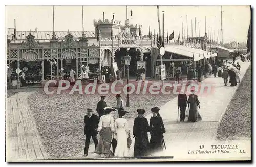 Cartes postales Trouville Les Planches Et I'Eden